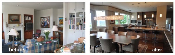 before/after, Healdsburg kitchen/interior remodel