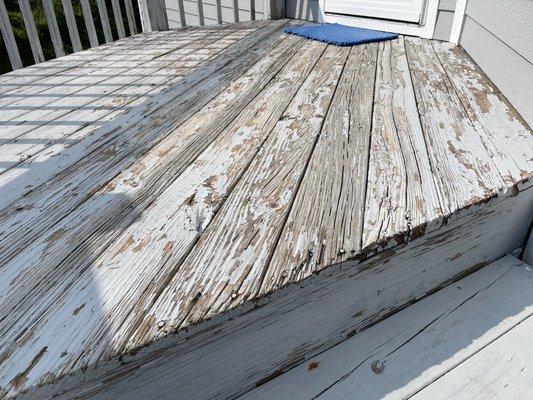 Decks with loads of danger, this is where our 5 year old was injured