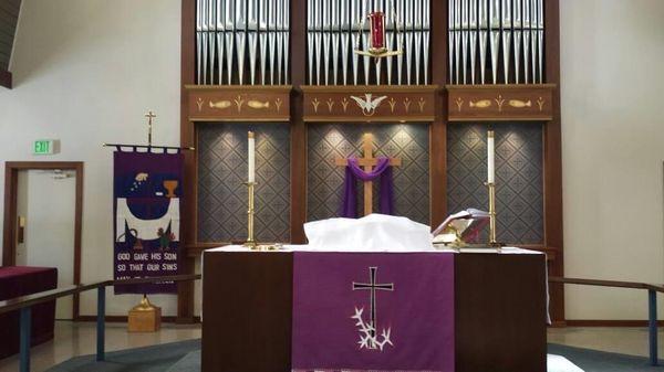 Lenten altar