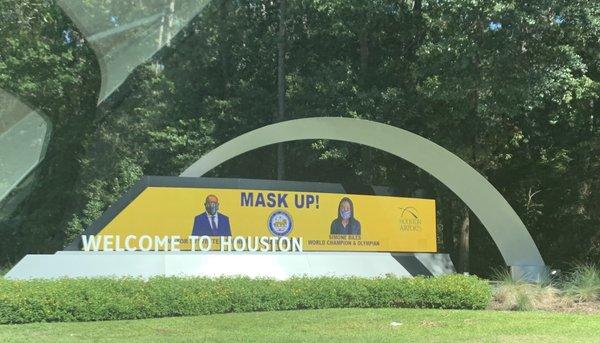 Welcome To Houston-Mask Up!