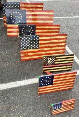 Handcrafted Wooden Patriotic Decorations