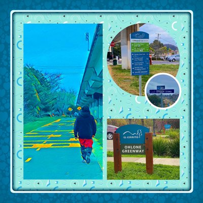 Montage of images from the Ohlone Greenway