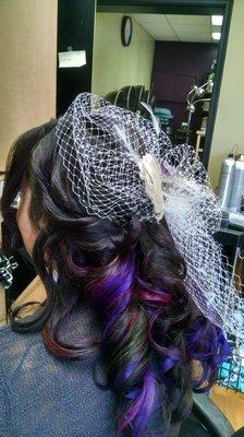 Bridal hair.