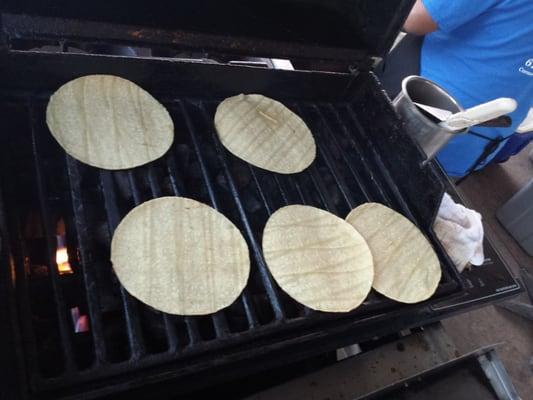 Warming up Tortillas