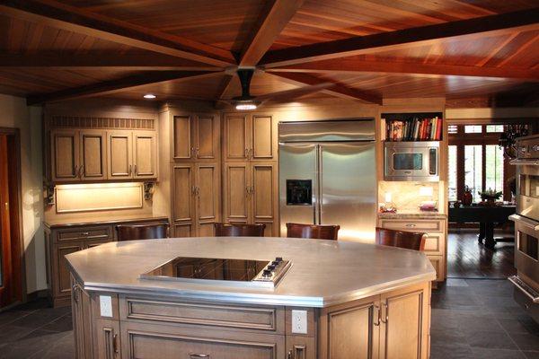 Custom kitchen cabinets and woodwork designed, sold, and installed by Wood Masters