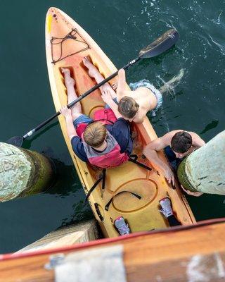 A Kayaker, Stuck In This Gap, Was Rescued By Two Boys That Jumped In To Help