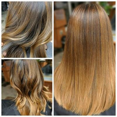 Honey balayage