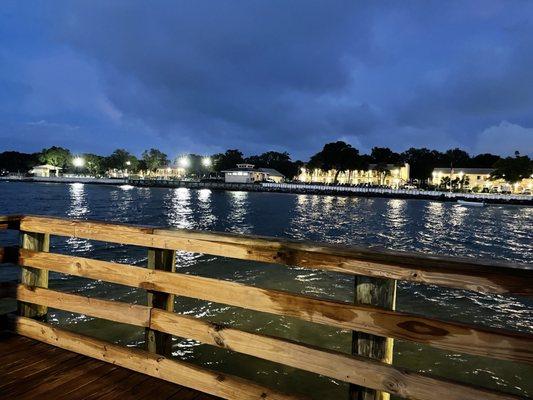 View of resort from dock