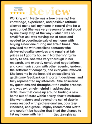 Another 5 star review. See more REAL reviews at www.realtor.com!