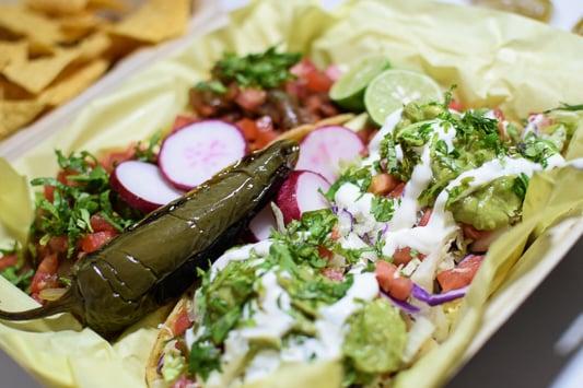 Two al pastor & Two catfish tacos.