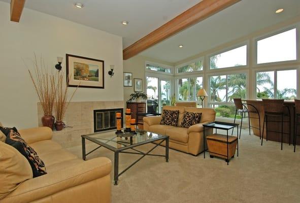 Living Room of Via Baron Home.