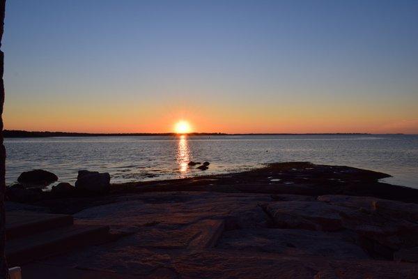 Sunrise at Enders Island, Connecticut