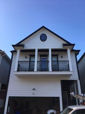 Job finish exterior house painting