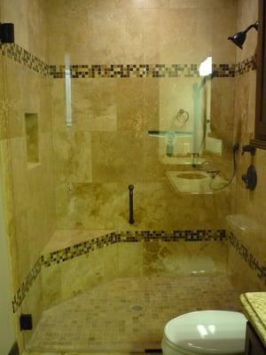 Custom tile shower designs