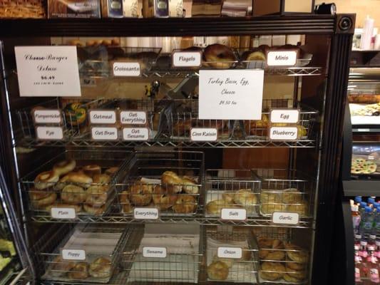 There is quite a good selection of bagels also.