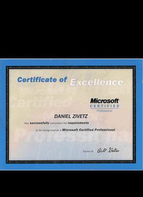 MIcrosoft Certified Professional