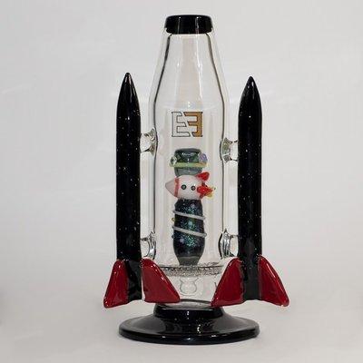 Empire Rocket Ship Glass Artwork