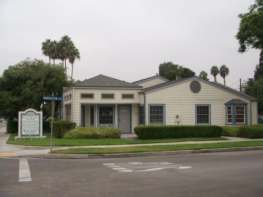 Our office located on Chapman Ave, between St. College & Acacia.