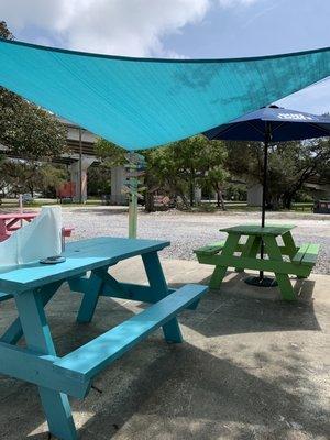 Covered patio.