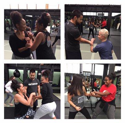 A semi-private self-defense class with the Women's Circle.