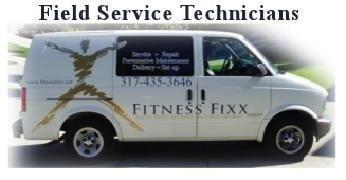 Fitness equipment, service, repair, and maintenance.