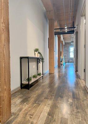 Hallway of one of our furnished apartments