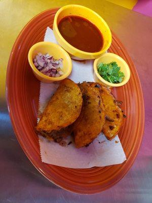 Queso birria tacos