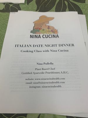 Italian Date Night Dinner cooking class