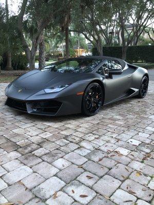 Antonio Brown's Lamborghini Huracan with our Diamond Package! Looking showroom clean.