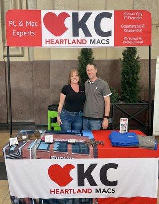 James & his fiancee at a Kansas City Chamber Spotlight event