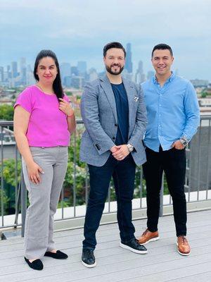 Meet the Team! Maria Villegas: Buyer's Agent Noé Fragoso: Team Leader and Listing Specialist  Angel Bolivar: Buyer's Agent