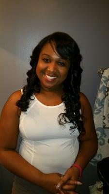 Here it is my bridal unit. LOVE THIS to life! My stylist Nykeshia traveled from SC to DC to come do my hair, LOVE her!!