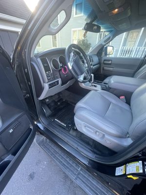 Interior detail on Toyota Sequoia