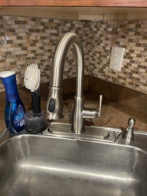 Excellent job replacing kitchen faucet reasonable price highly recommend!