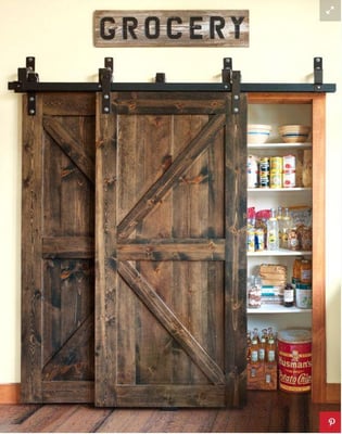 Sliding Pantry Door.