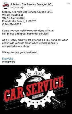 ‼‼ come get your next vehicle repair done with us!