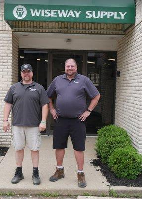 Outside of Wiseway in Blue Ash - some happy employees!