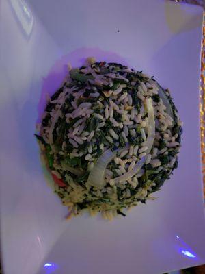 Spinach rice