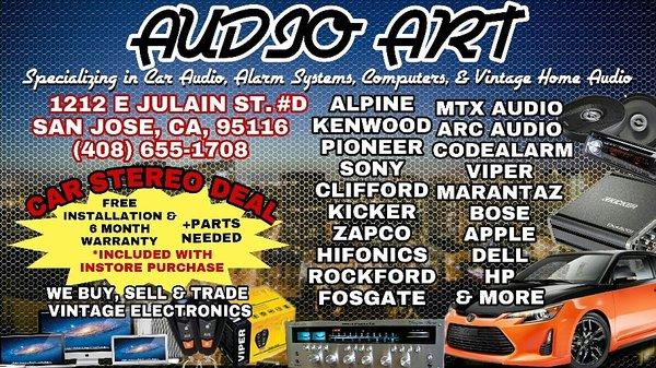 Also specializing in computer repair and vintage home audio.