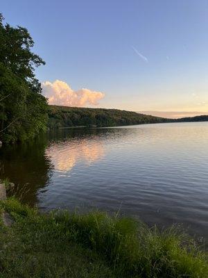 View of the lake