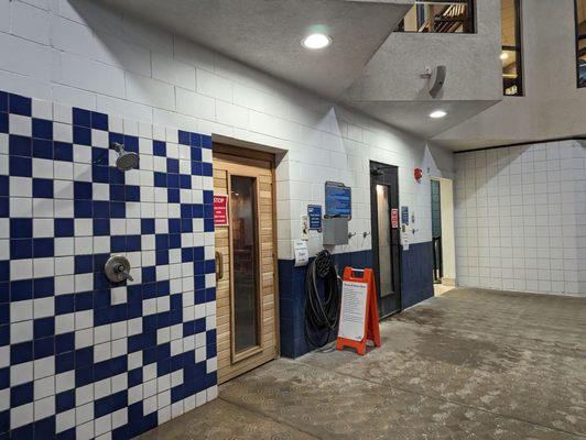 Steam room and sauna