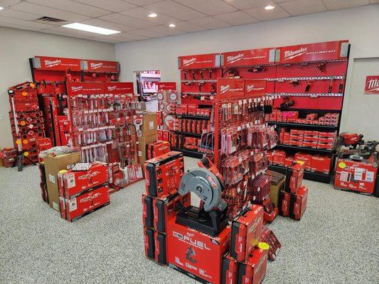 Large selection of Milwaukee Tools.