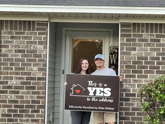 Congratulations to Dylan and Emily!! First time home buyers!!