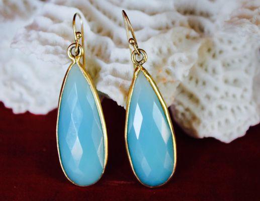 Blue agate tear drop Eatings: By Joey Pace 10 Day order I