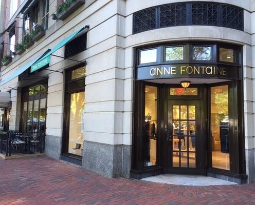 Anne Fontaine storefront located at 280 Boylston Street in Boston, MA.