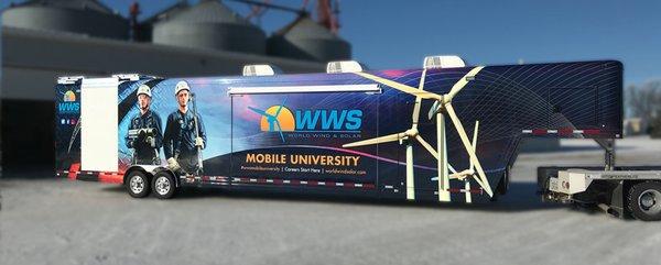 Vehicle wrap for WWS (World Wind Solar)