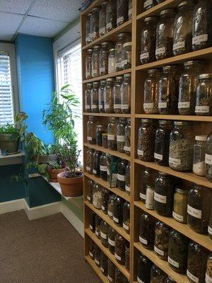 Over 125 lab tested and organic raw herbs to be combined for individual formulas