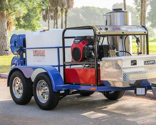 Custom-built power washer trailer by Universal Trailer