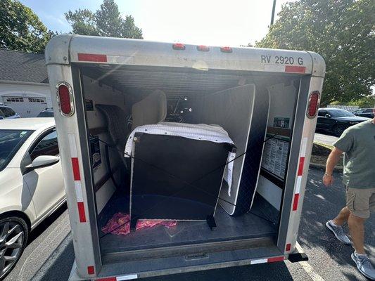 Shackleford Movers trailer  being loaded!