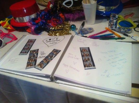 Guest book from Bat Mitzvah.